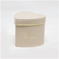 Flower Box Coração mini 9cm Kraft